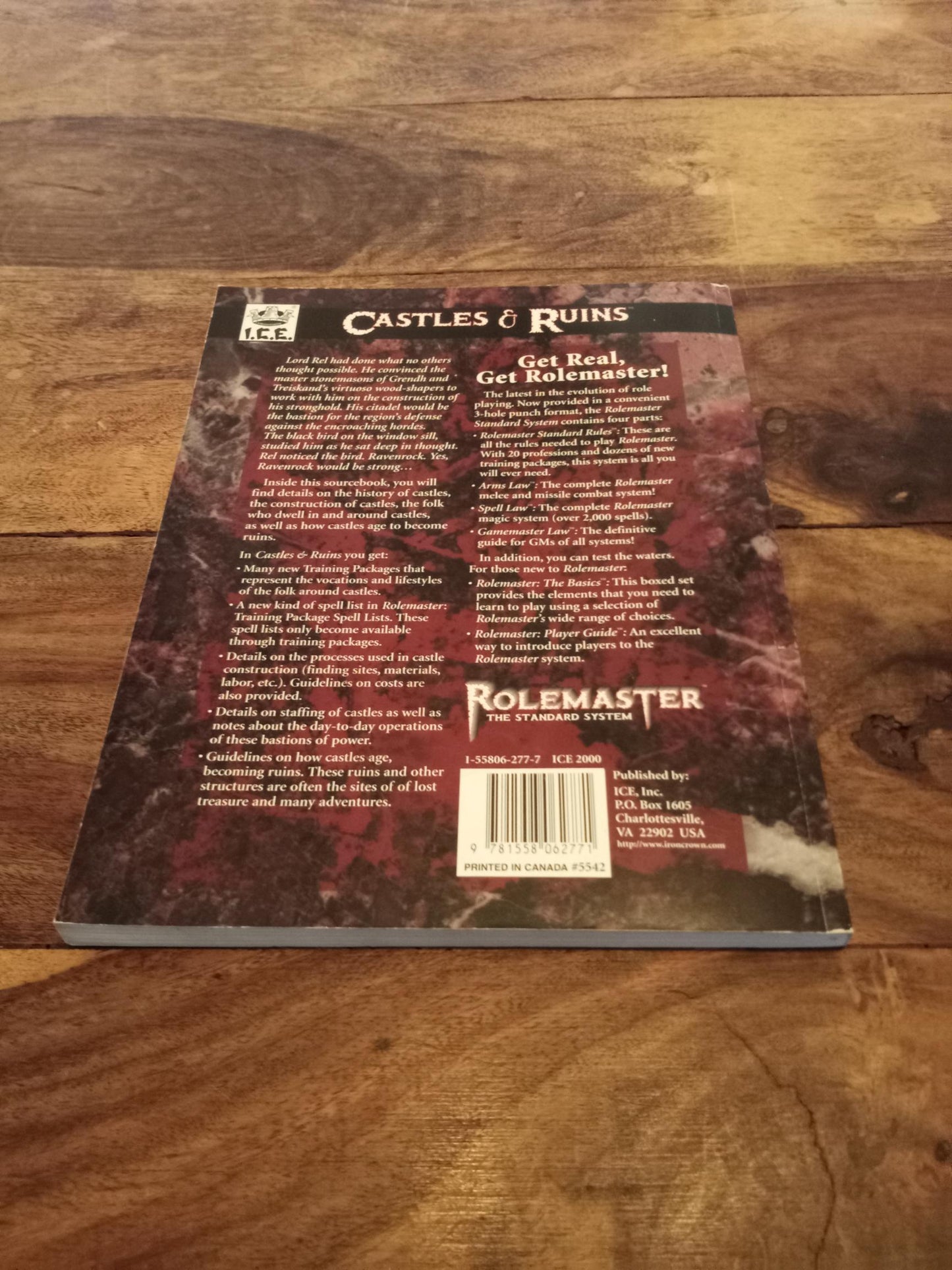 Rolemaster 3rd Ed Castles & Ruins I.C.E. 1996