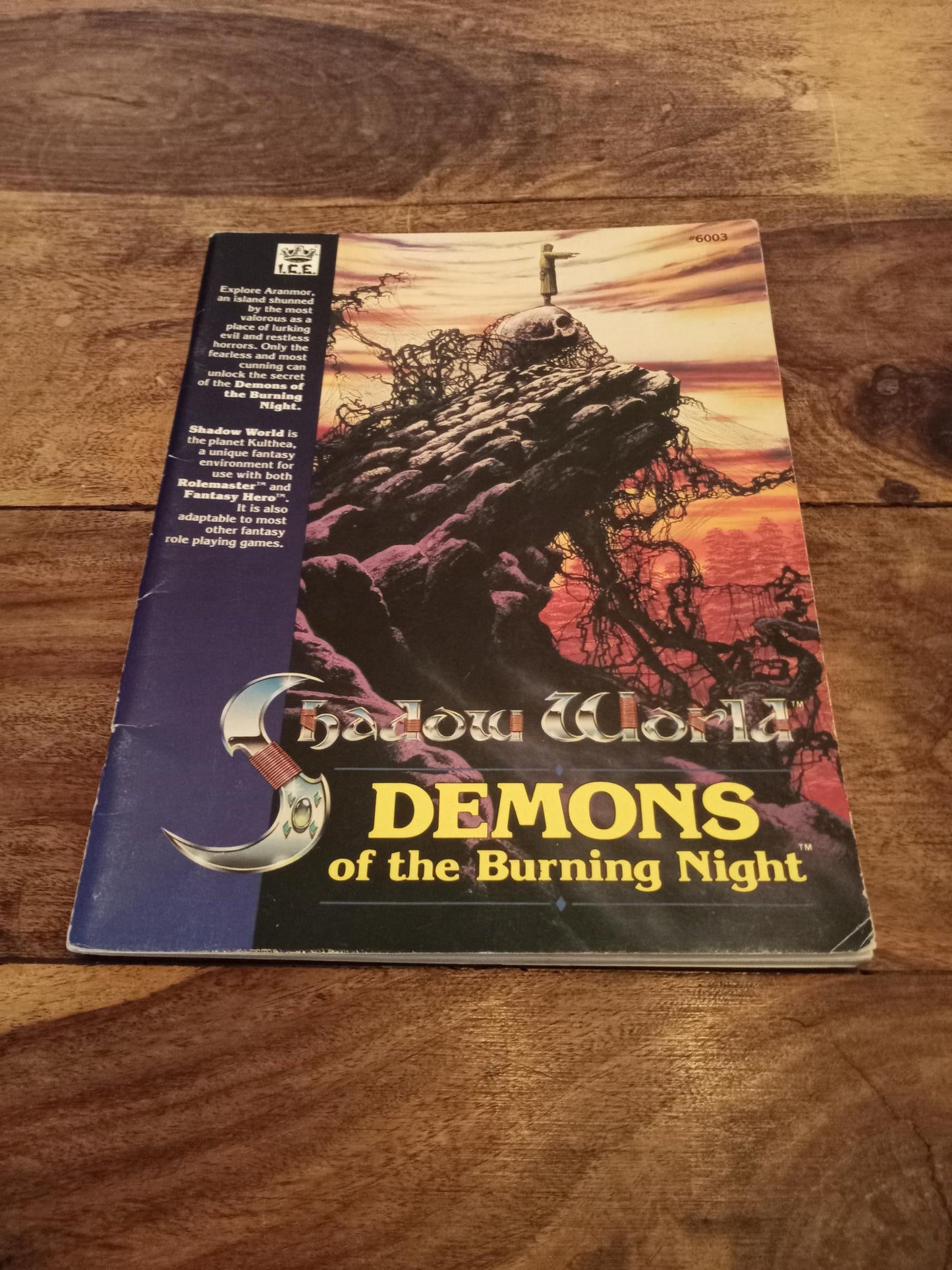 Shadow World Demons of the Burning Night I.C.E. 6003 Rolemaster 1989