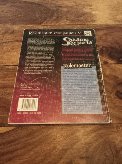 Rolemaster Companion V I.C.E. 1900 Rolemaster 2nd Ed 1991