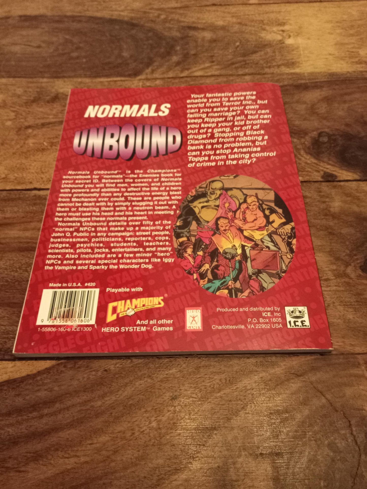 Hero System Normals Unbound 4th Ed Hero Games #420 I.C.E. 1992