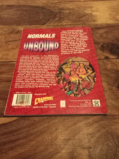 Hero System Normals Unbound 4th Ed Hero Games #420 I.C.E. 1992