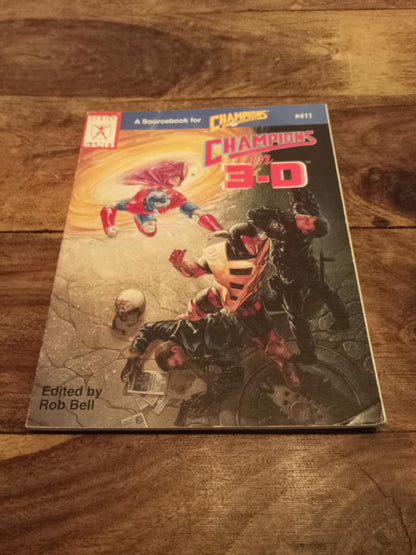 Hero System Champions in 3-D 4th Ed Hero Games #411 I.C.E. 1990