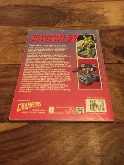 Hero System Champions Presents #2 4th Ed Hero Games #424 I.C.E. 1993