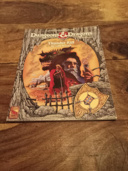 Dungeons & Dragons Thunder Rift With Map TSR 9357 D&D 1992