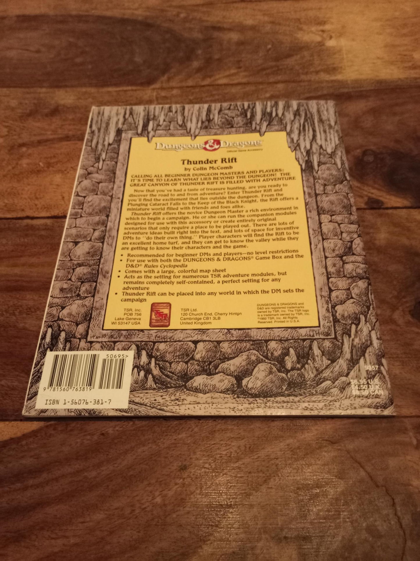 Dungeons & Dragons Thunder Rift With Map TSR 9357 D&D 1992 ...