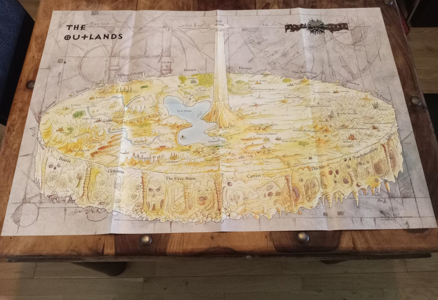 Planescape The Outlands Map TSR AD&D