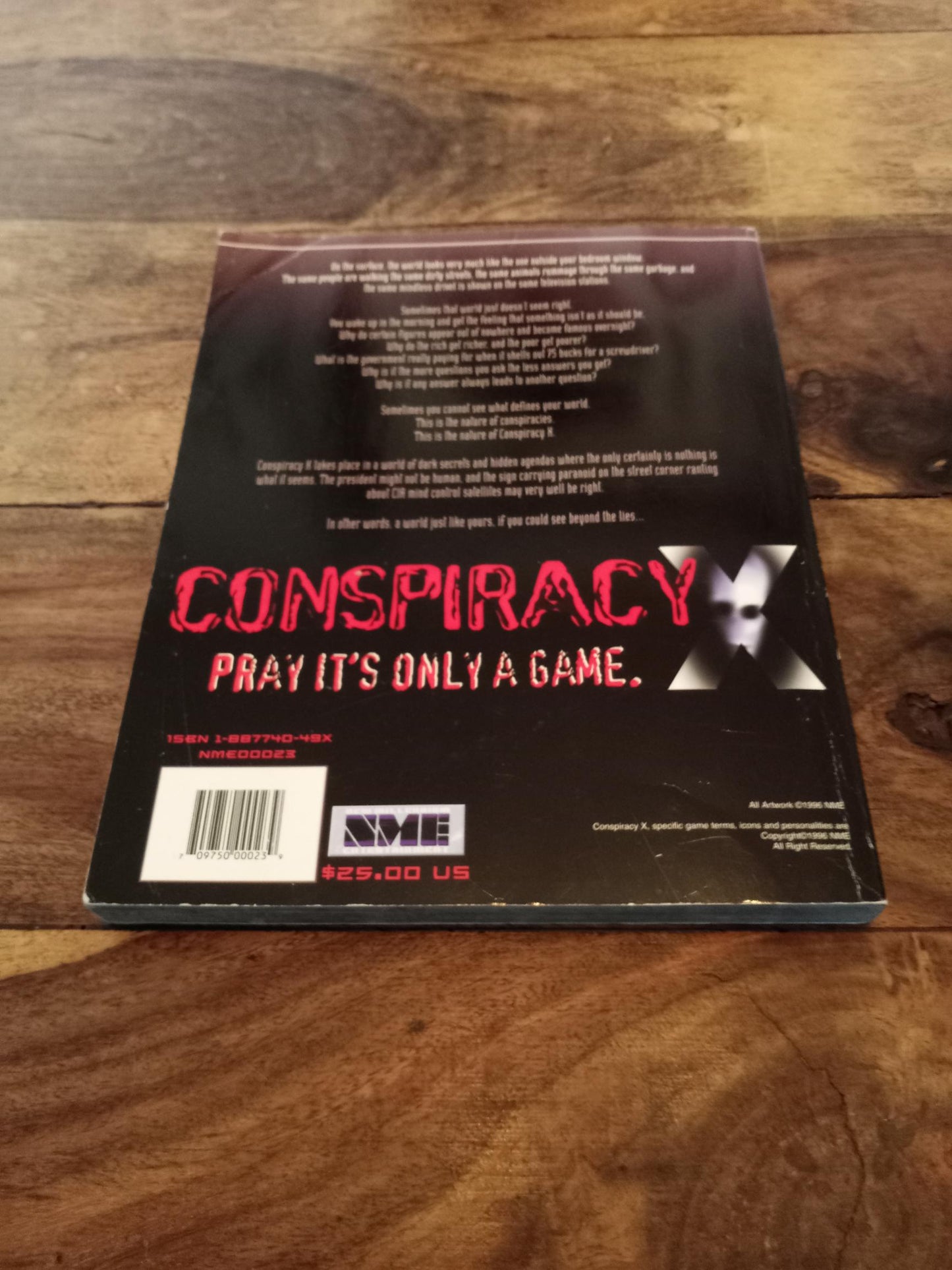 Conspiracy X Revised 1st Ed 3rd Printing Eden Studios 1997