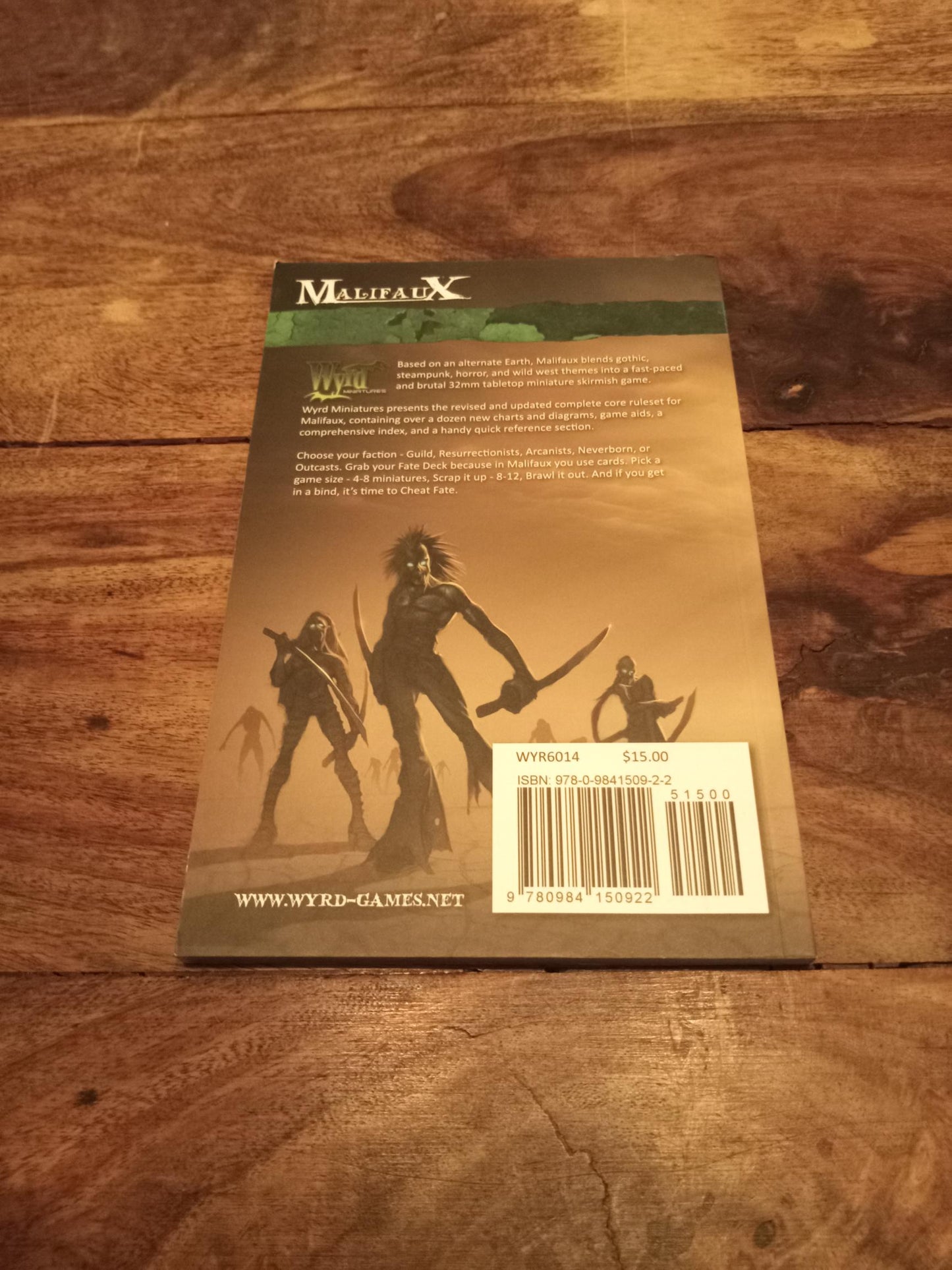 Malifaux Rules Manual WYR 6014 Wyrd 2011