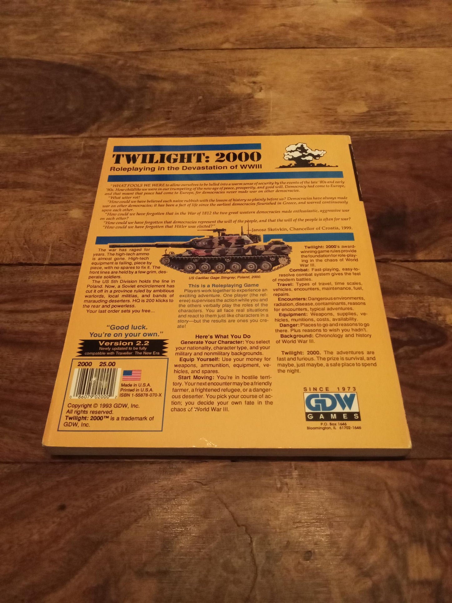 Twilight: 2000 Second Edition Core Rule Book GDW