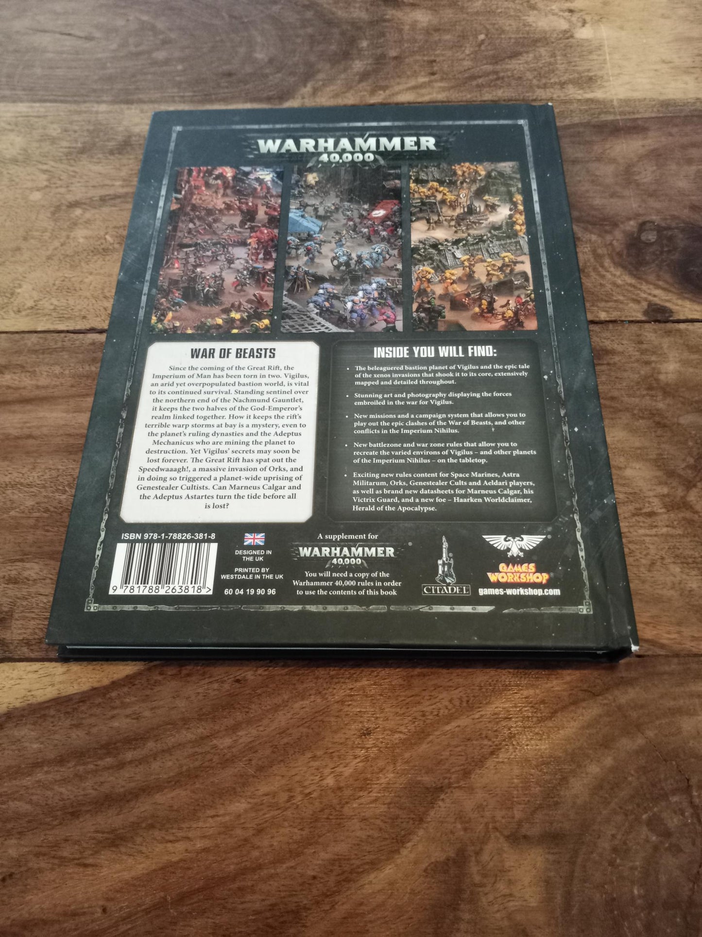 Warhammer 40k Imperium Nihilus Vigilus Defiant Hardcover Games Workshop 2018