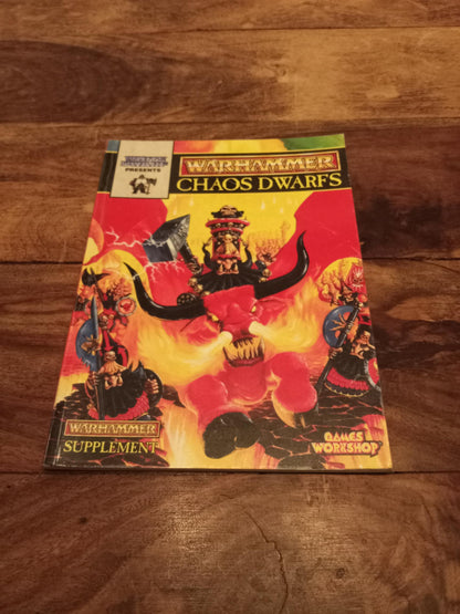 Warhammer Fantasy Chaos Dwarfs Army Book Games Workshop 1994