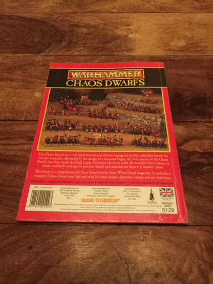 Warhammer Fantasy Chaos Dwarfs Army Book Games Workshop 1994