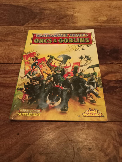 Warhammer Fantasy Armies Orcs and Goblins 4th Ed Games Workshop 1996