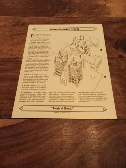 Ravenloft Realm of Terror TSR 1053 Card AD&D 1990