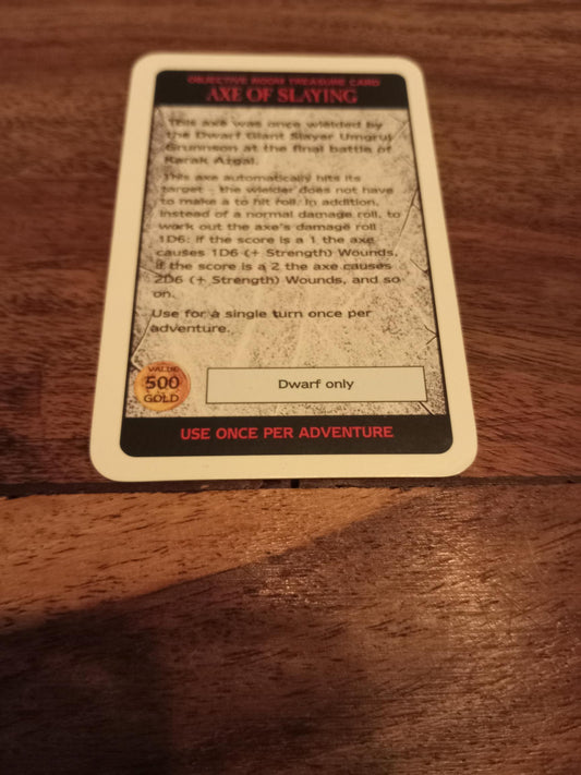 Warhammer Quest Treasure Card – AllRoleplaying.com