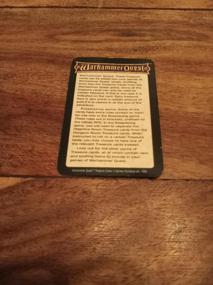 Warhammer Quest Treasure Card Games Workshop