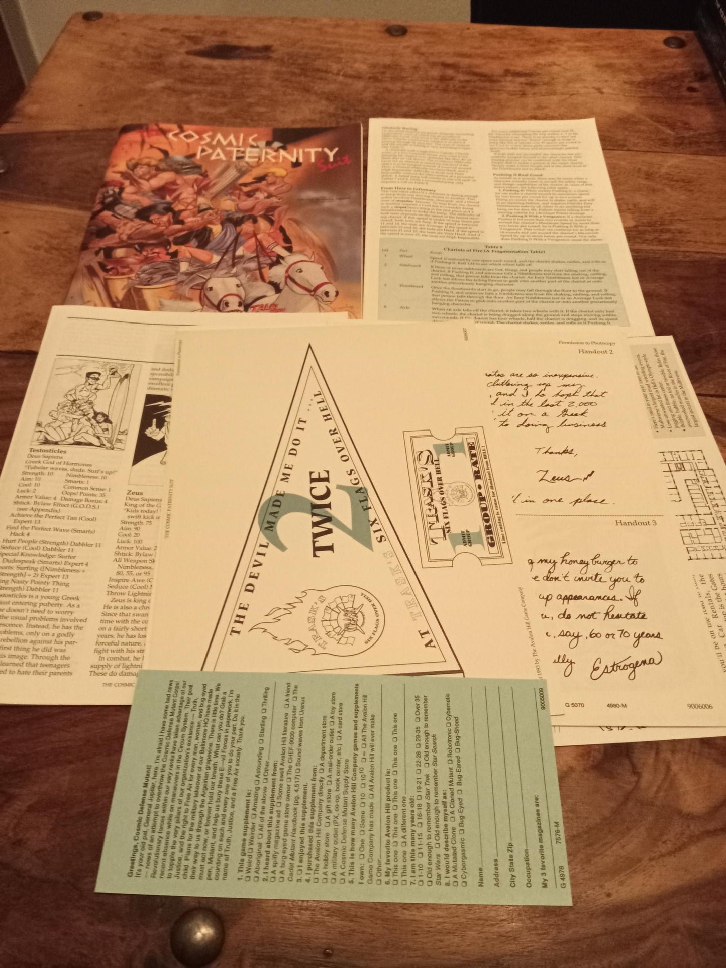 Tales from the Floating Vagabond The Cosmic Paternity Suit Avalon Hill 1993