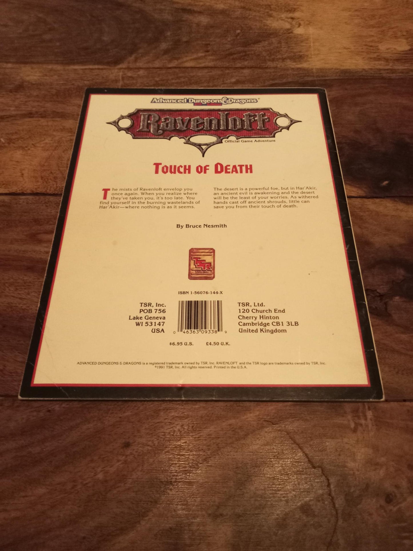 AD&D Ravenloft Touch of Death The Grand Conjunction Series #2 TSR 1991