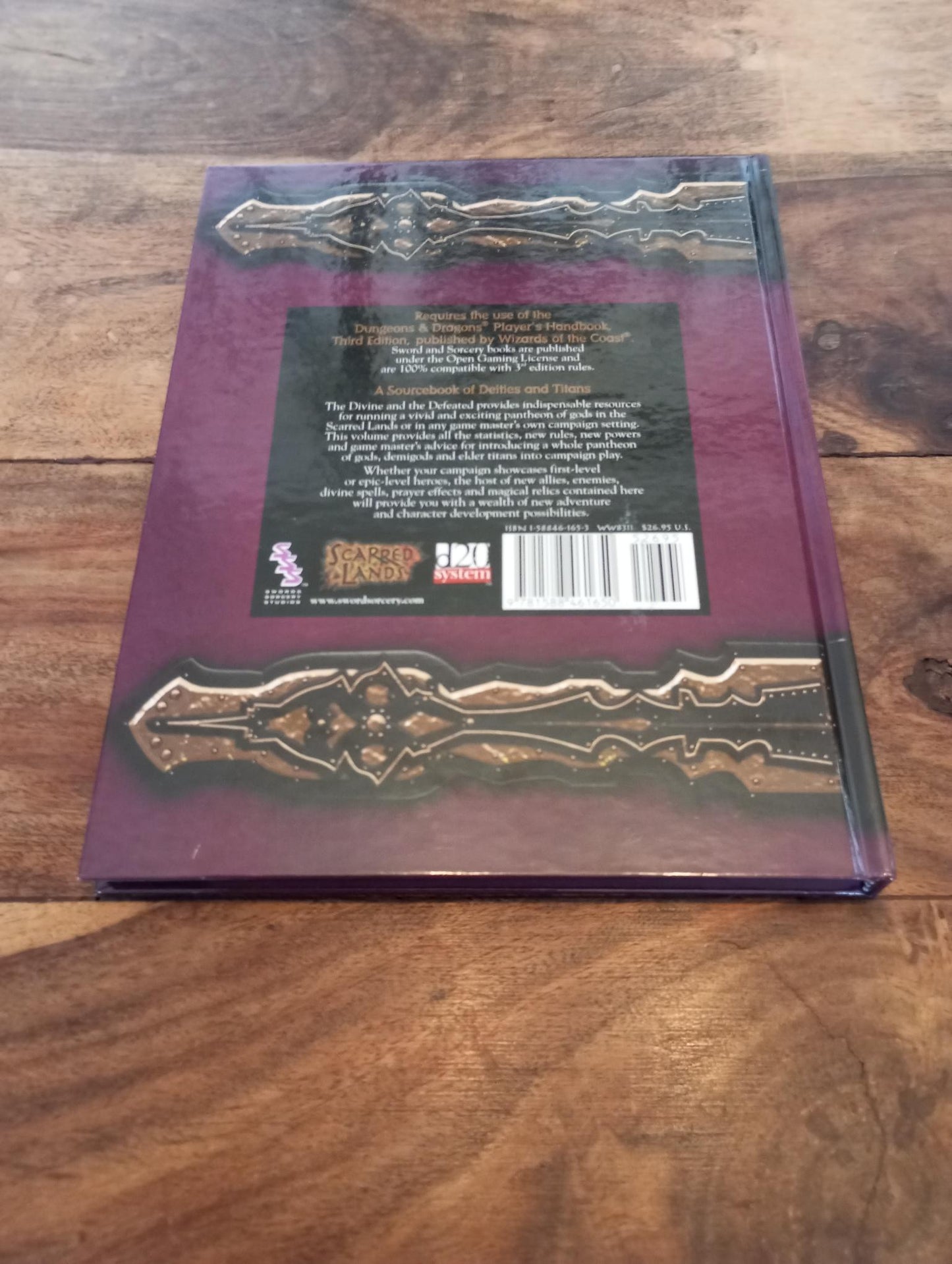 Sword & Sorcery The Divine and the Defeated d20 Hardcover 2001