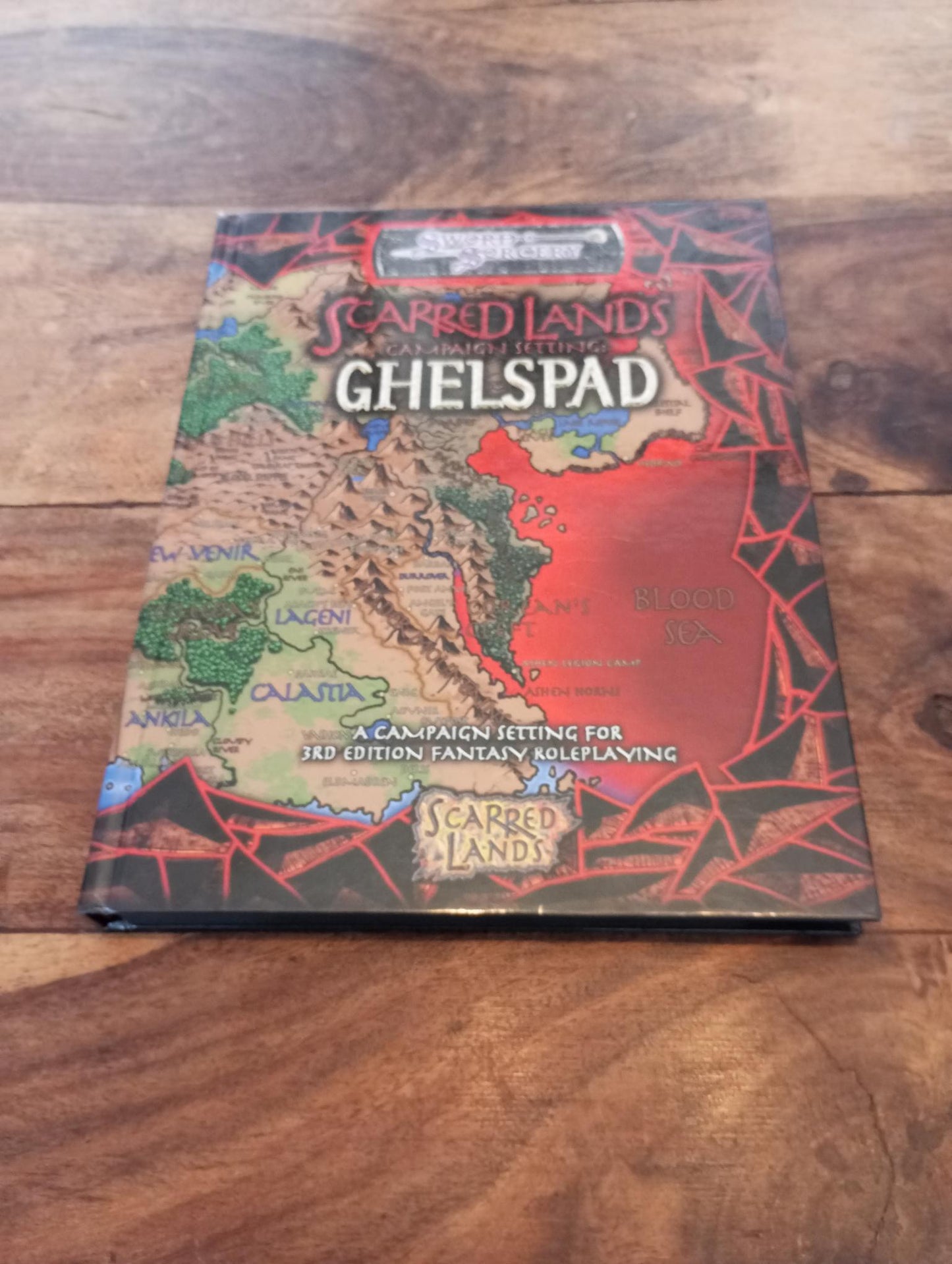 Sword & Sorcery Ghelspad Campaign Setting Scarred Lands Hardcover d20 2002