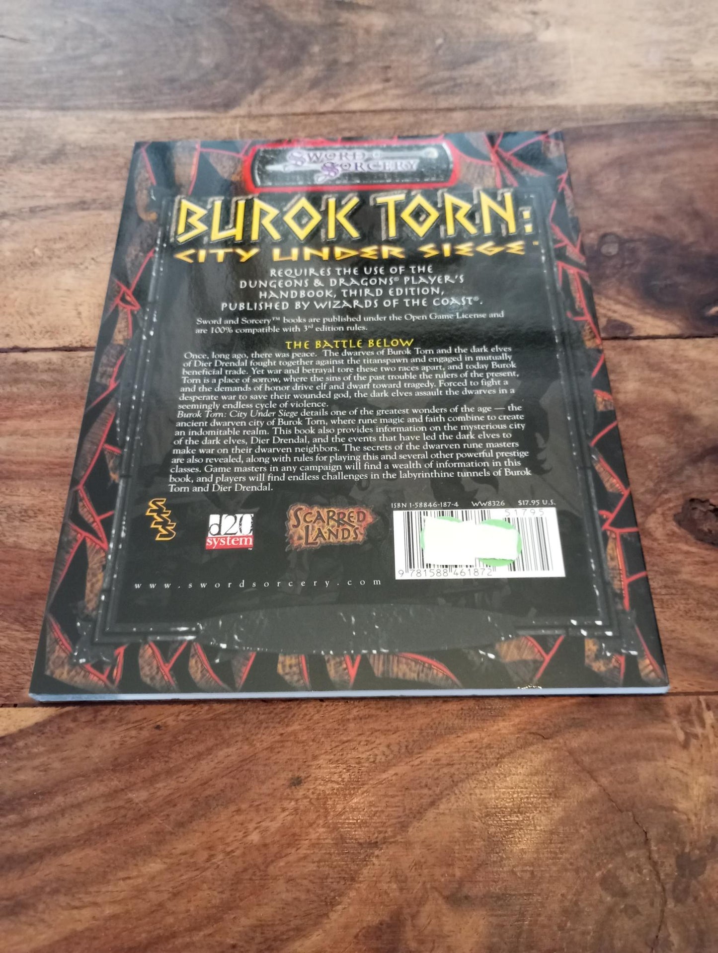 Sword & Sorcery Burok Torn City Under Siege d20 2002