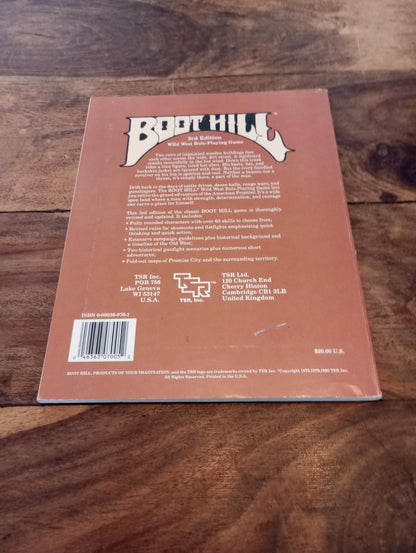 Boot Hill 3rd Edition With Map TSR 1990