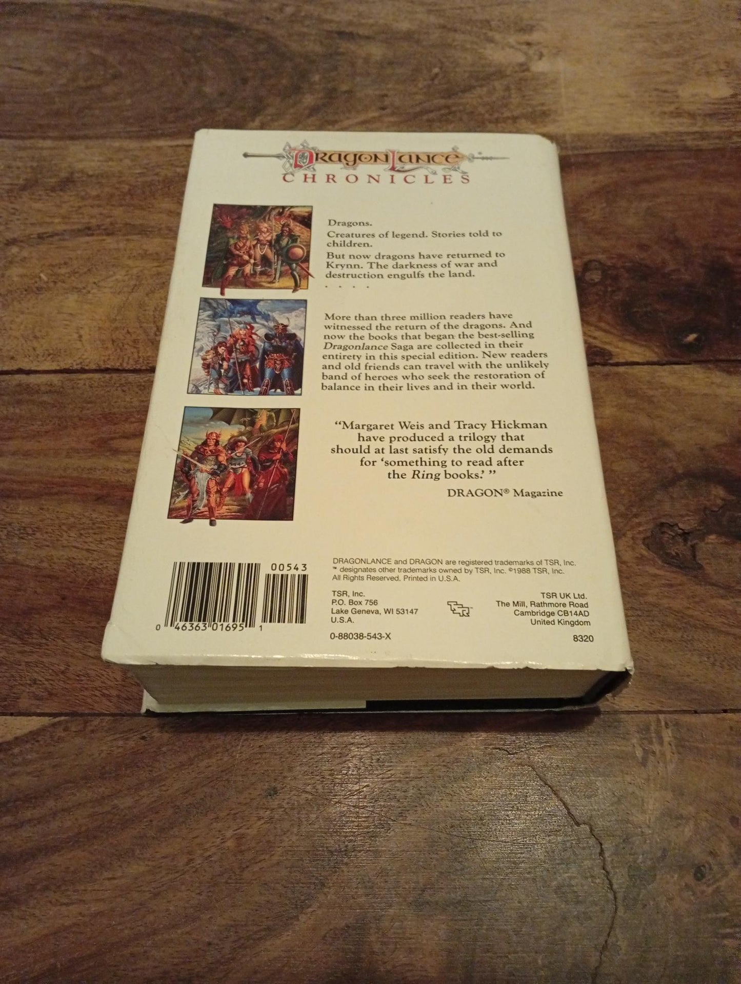 Dragonlance Chronicles Collector's Edition Hardcover TSR 1988