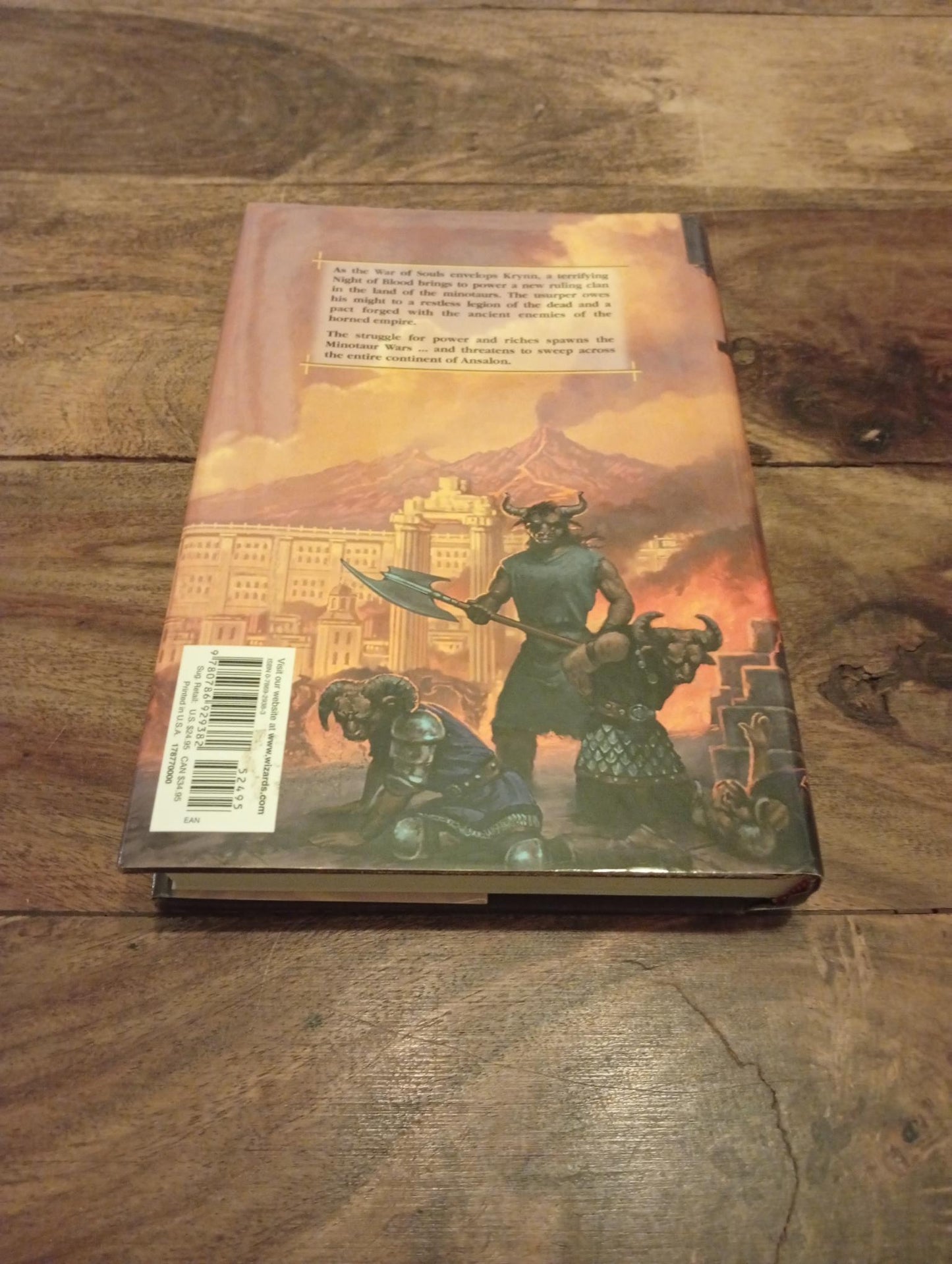 Dragonlance Night of Blood The Minotaur Wars #1 Hardcover Wizards of the Coast 2003