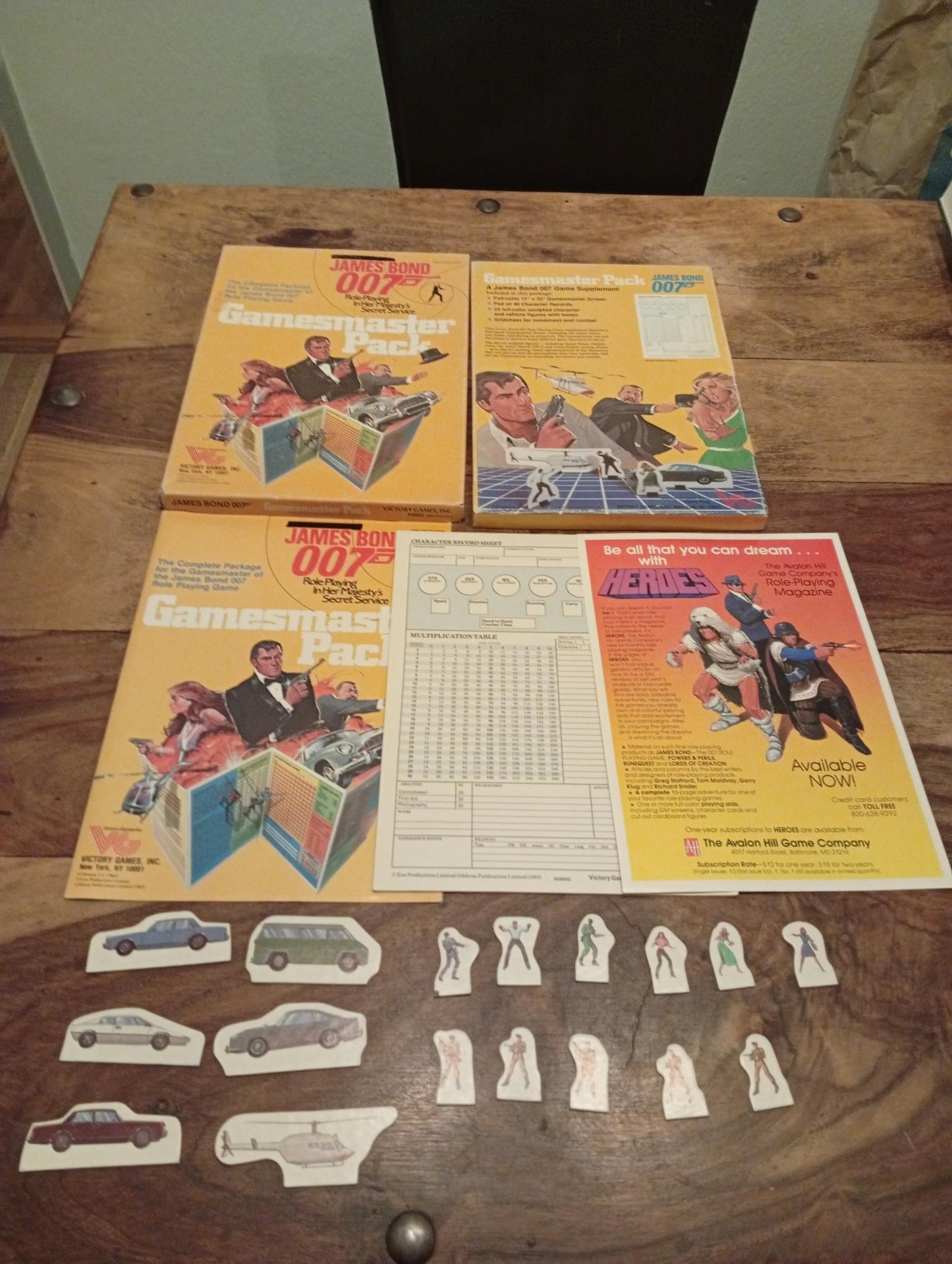 James Bond 007 Gamesmaster Pack Victory Games 1983