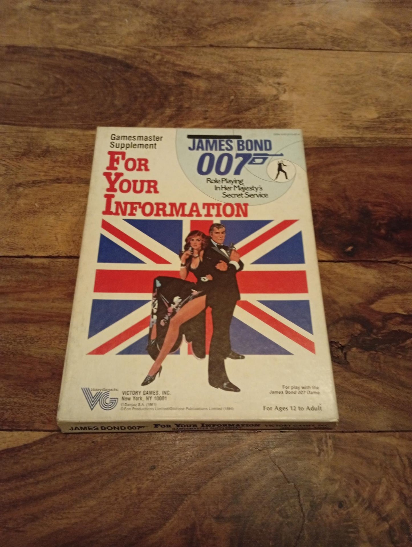 James Bond 007 For Your Information Victory Games 1984