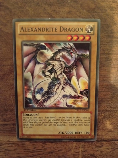 Yu-Gi-Oh! Alexandrite Dragon YS12-EN001