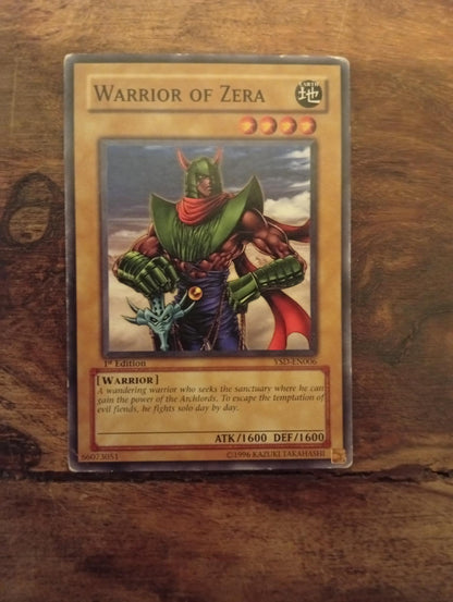 Yu-Gi-Oh! Warrior of Zera YSD-EN006