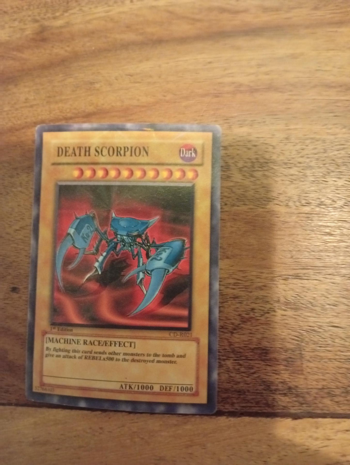 yugioh scorpion card Yu-Gi-Oh! Death Scorpion CD-R021 – AllRoleplaying.com