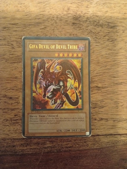 Yu-Gi-Oh! Gifa Devil of Devil Tribe WJ-01