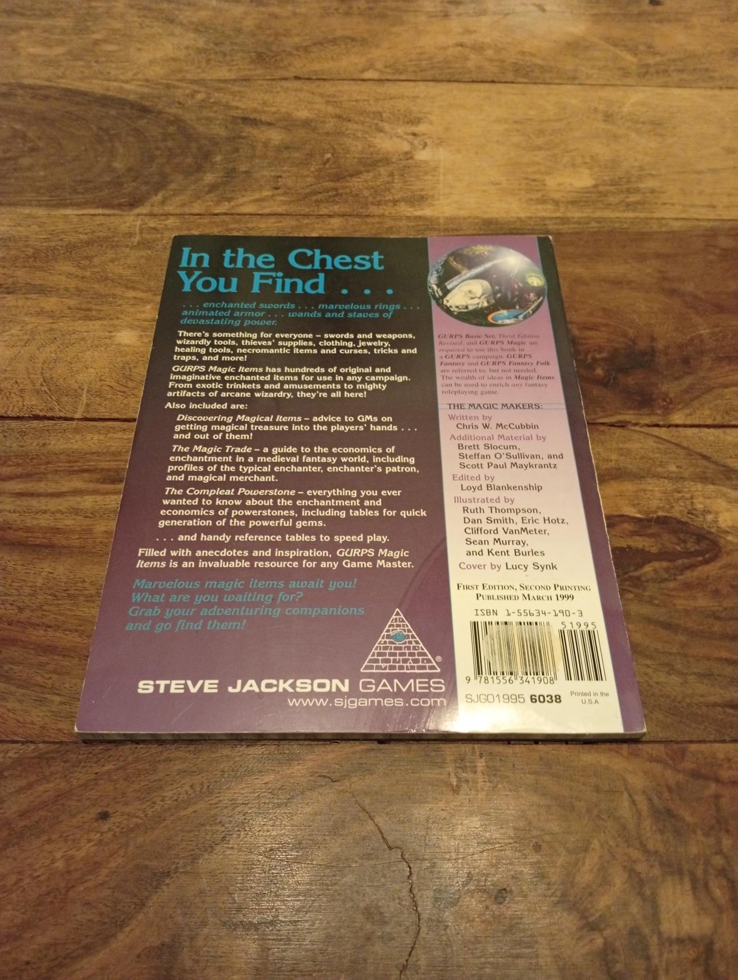 GURPS Magic Items 1 SJG6038-2ND Steve Jackson Games 1999