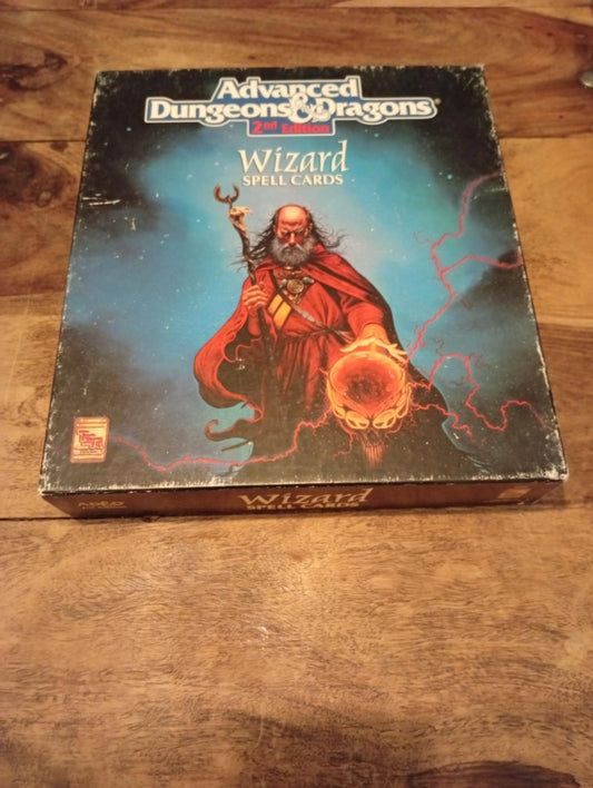 Wizard Spell Cards Box Set TSR 9356 Advanced Dungeons & Dragons 2nd Ed 1992