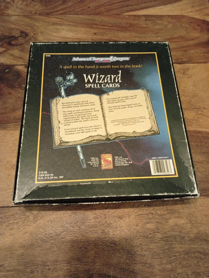 Wizard Spell Cards Box Set TSR 9356 Advanced Dungeons & Dragons 2nd Ed 1992