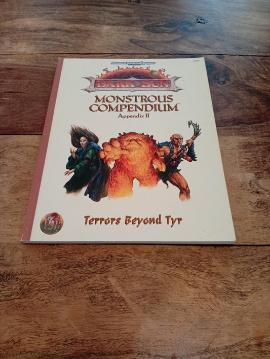 Dark Sun Monstrous Compendium Appendix II Terrors Beyond Tyr AD&D 2nd Ed TSR 1995