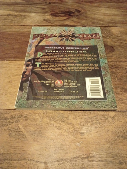 Planescape Monstrous Compendium Appendix II AD&D 2613 TSR 1995