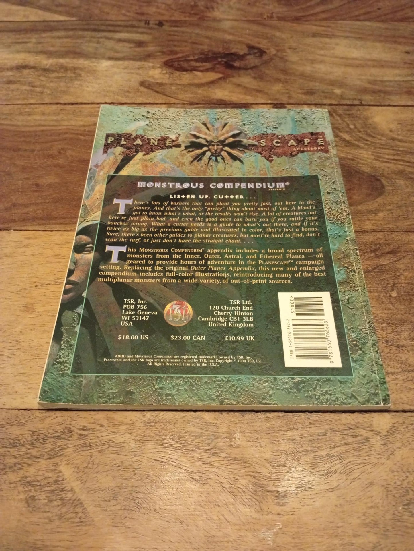 Planescape Monstrous Compendium Appendix I AD&D 2602 TSR 1994