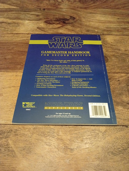 Star Wars Gamemaster Handbook 2nd Ed West End Games 1993