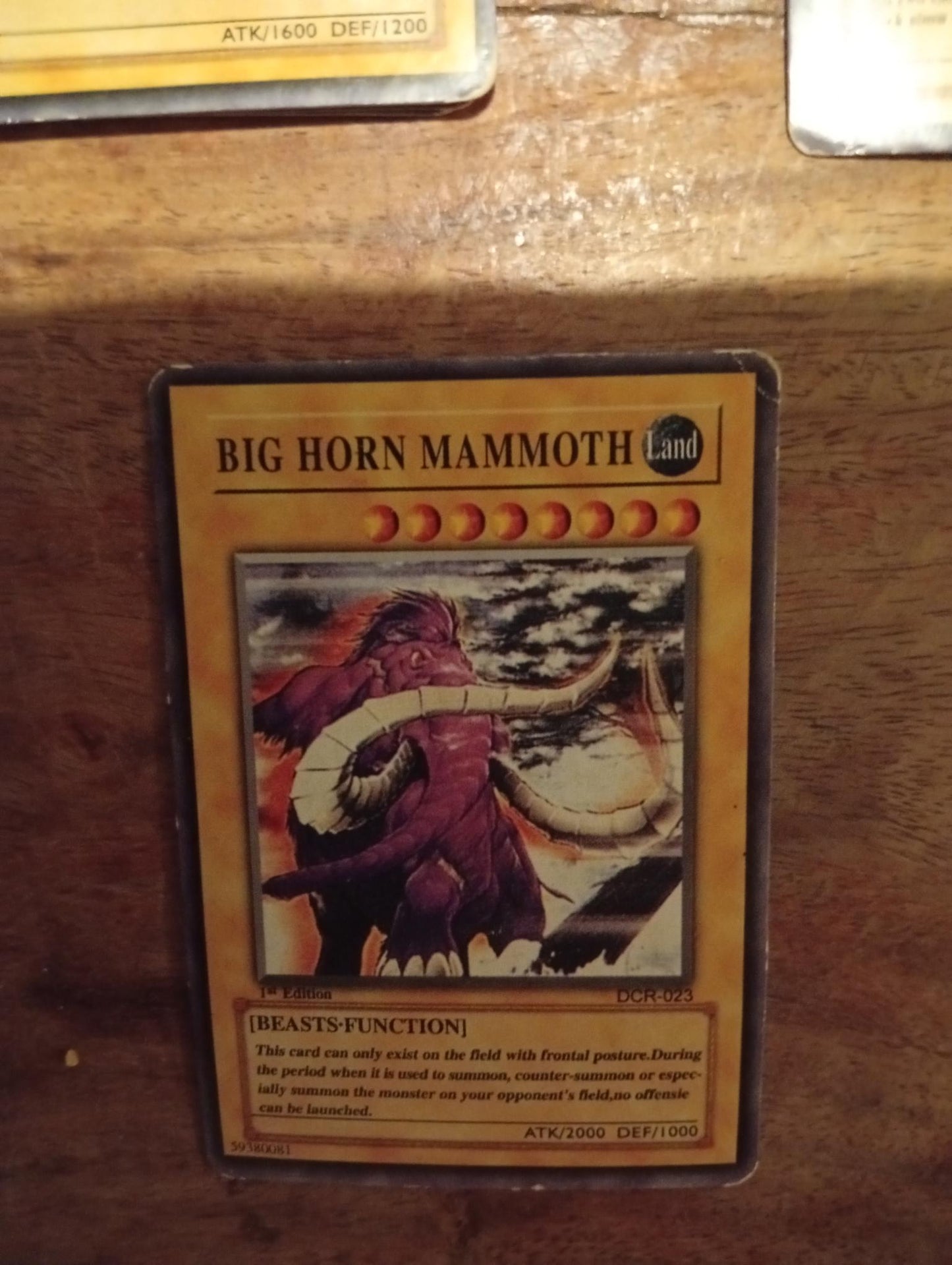 Yu-Gi-Oh! Big Horn Mammoth DCR-023