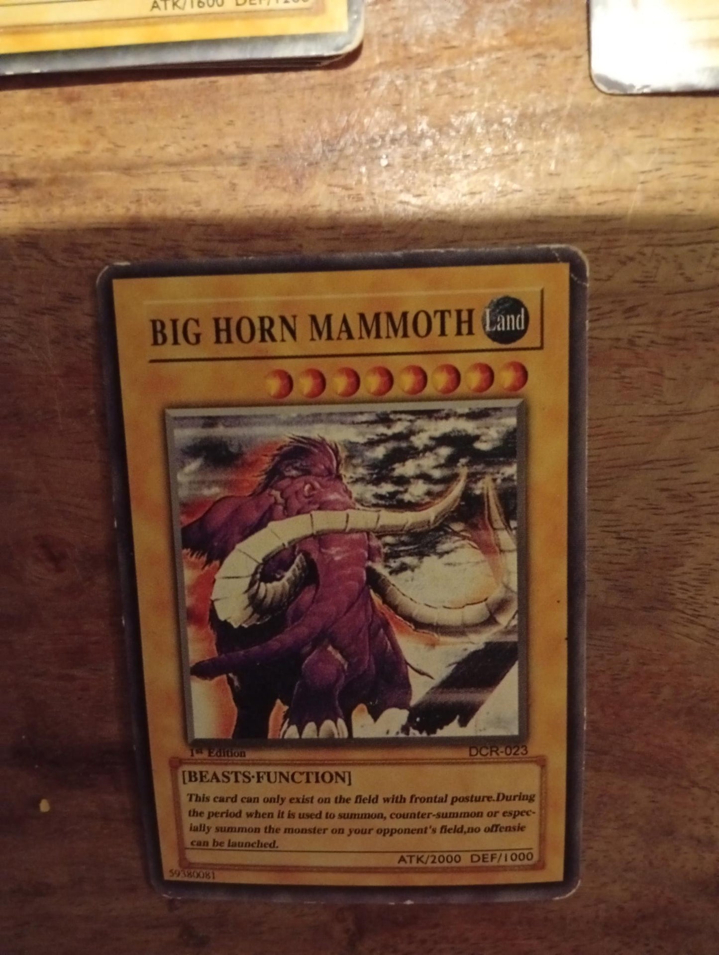 Yu-Gi-Oh! Big Horn Mammoth DCR-023