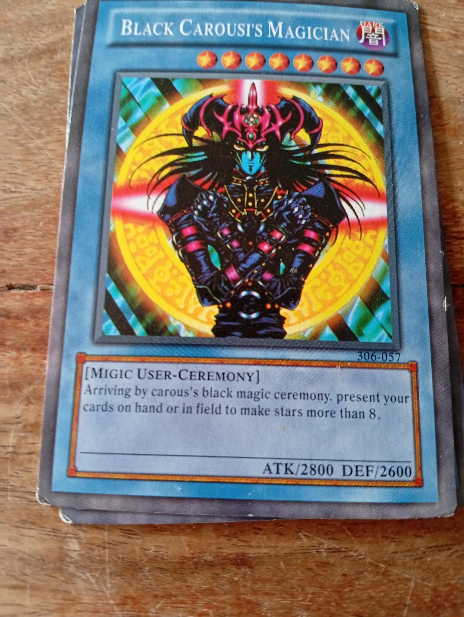 Yu-Gi-Oh! Black Carousi's Magician 306-057 AllRoleplaying.com Yu-Gi-Oh! Black Carousi's Magician 306-057 AllRoleplaying.com