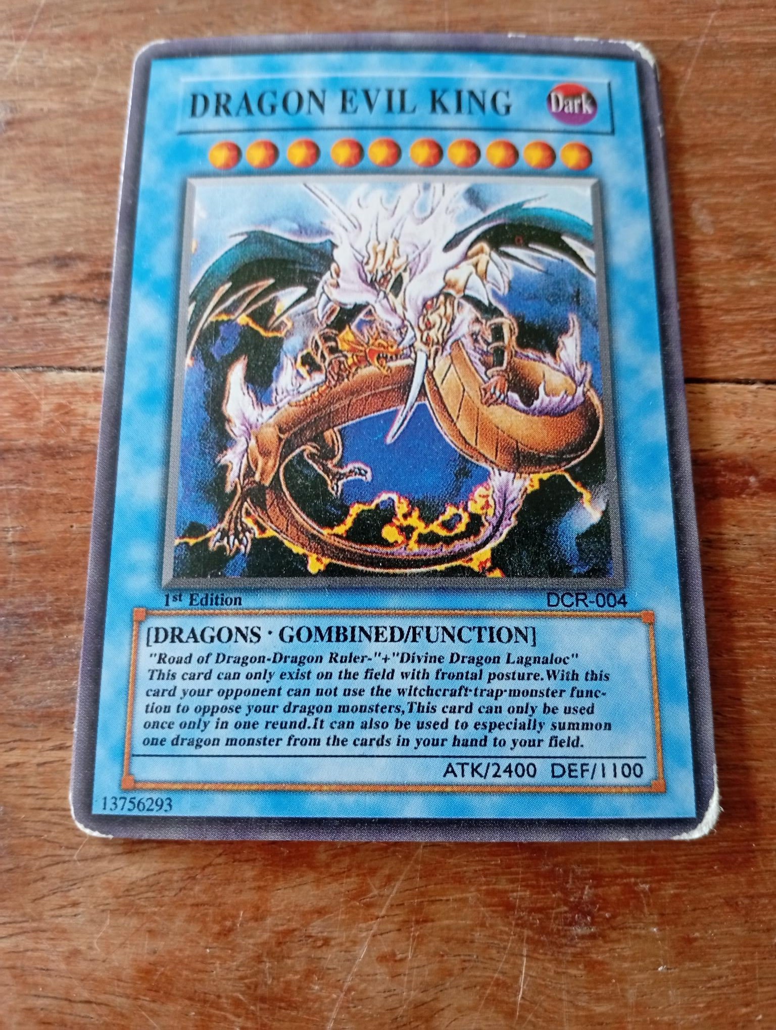 Yu-Gi-Oh! Dragon Evil King DCR-004 AllRoleplaying.com Yu-Gi-Oh! Dragon Evil King DCR-004 AllRoleplaying.com