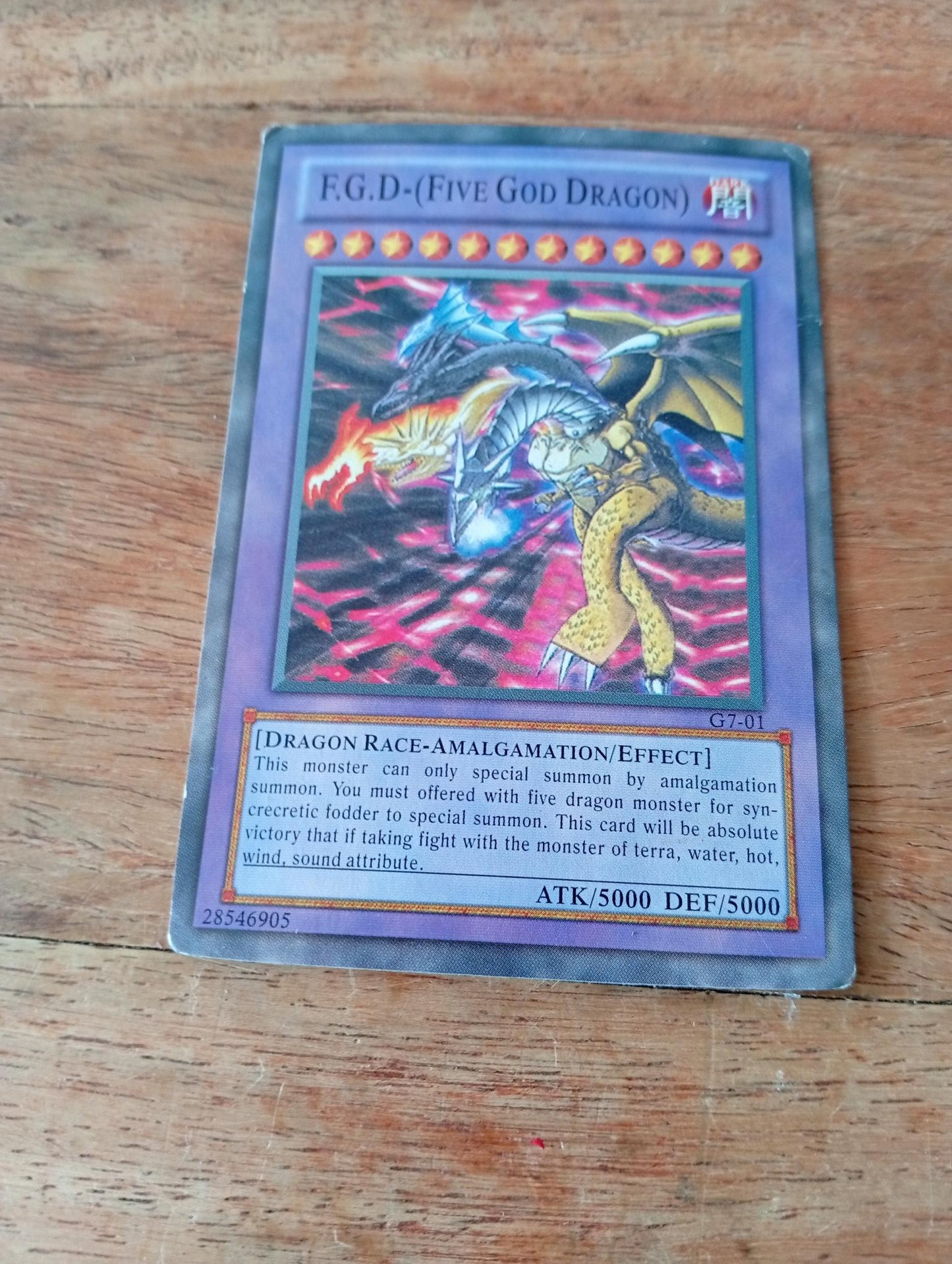 Yu-Gi-Oh! F.G.D. (Five God Dragon) G7-01