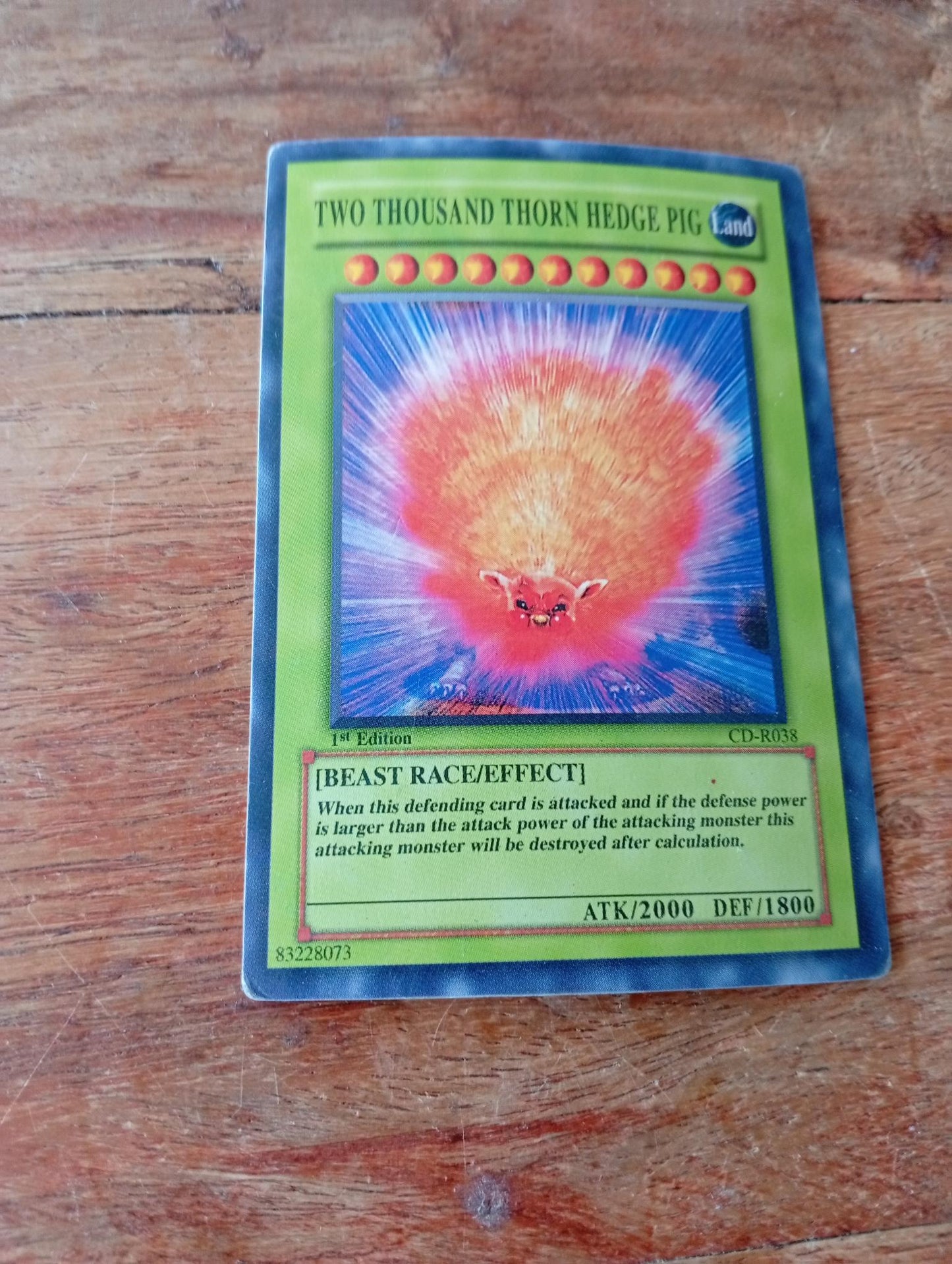 Yu-Gi-Oh! Two Thousand Thorn Hedge Pig CD-R038