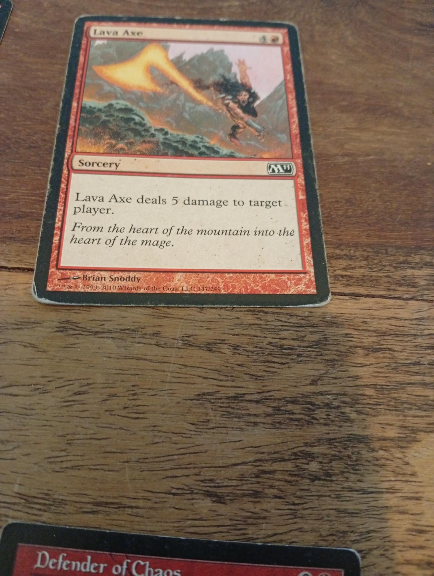 Magic The Gathering Lava Axe 2011