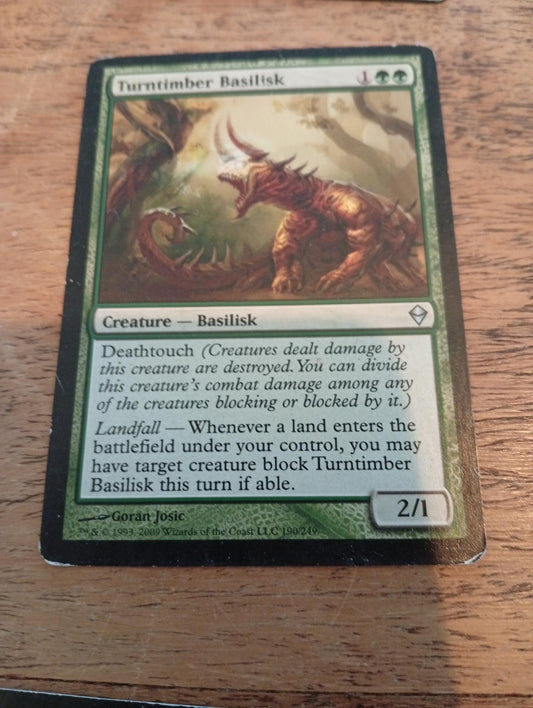 Magic The Gathering Turntimber Basilisk 190