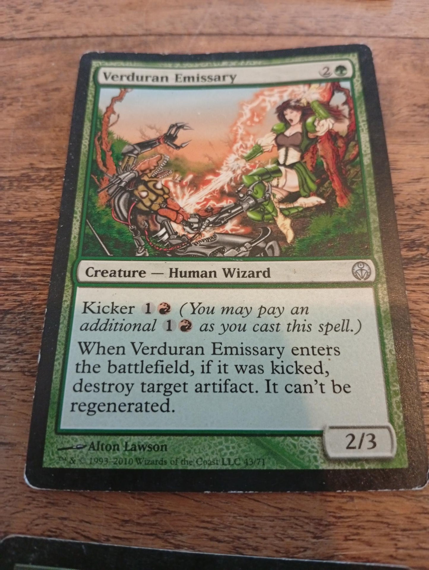 Magic The Gathering Verduran Emissary #221